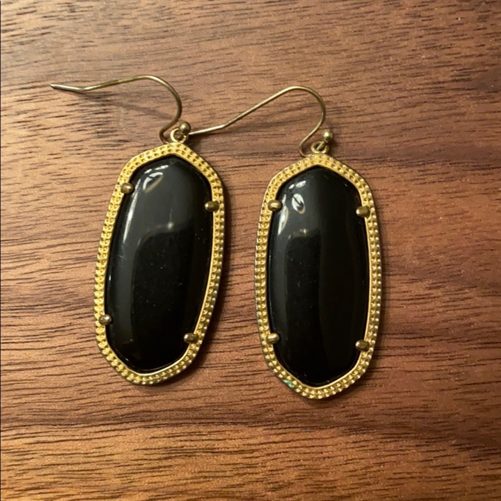 Kendra Scott Black Dani Earrings
